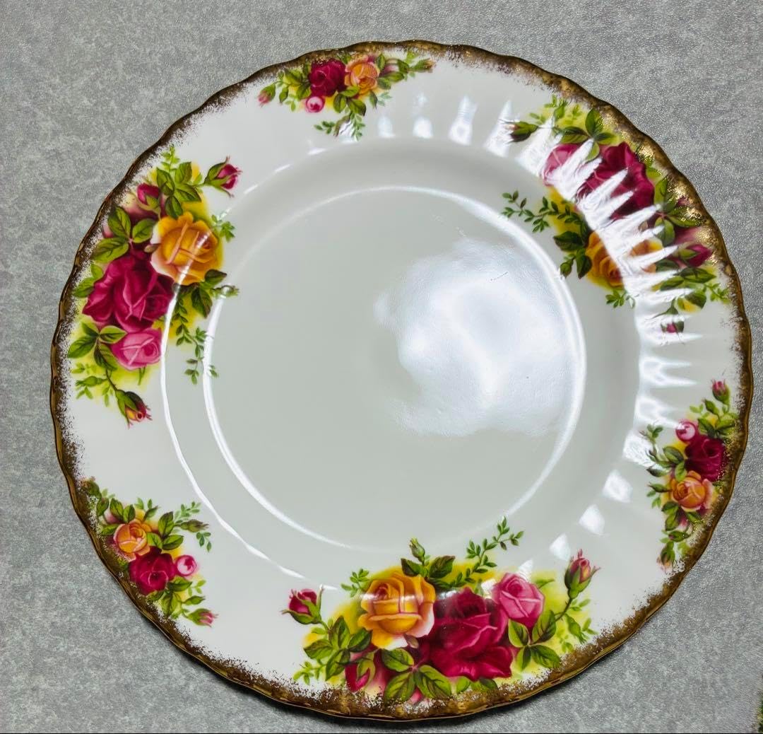 ロイヤルアルバートオールドカントリーローズ 18㎝プレート6枚セット